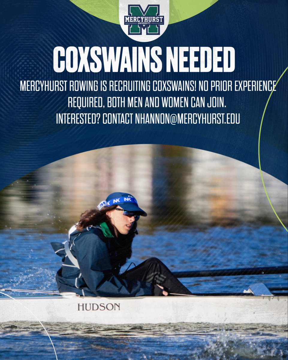 We’re looking for coxswains to join our program! Are you interested and want to learn more? Contact Coach Nick Hannon at nhannon@mercyhurst.edu

#RollLakers☘️