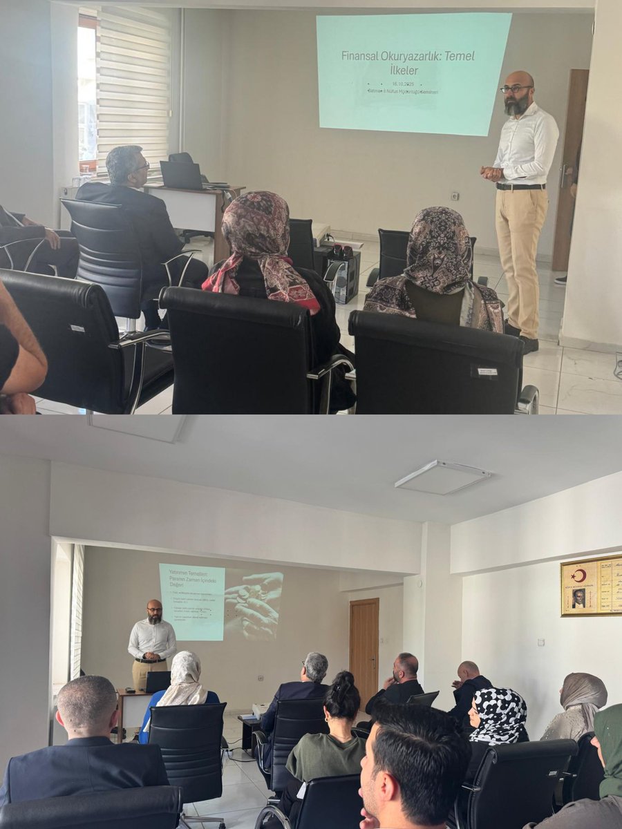 BatmanNufus's tweet photo. Müdürlüğümüz personellerine @tcbatmanuniv Öğretim Üyesi Doç. Dr. Onur OĞUZ tarafından Finansal Okuryazarlık semineri verildi.
@canalpekrem 
@itasyapan
@AnkaraCengizhan
@turgutmuslum02
@onuroguznet
@TCNufus 
@batmanvaliligi https://t.co/KYphGORaeI