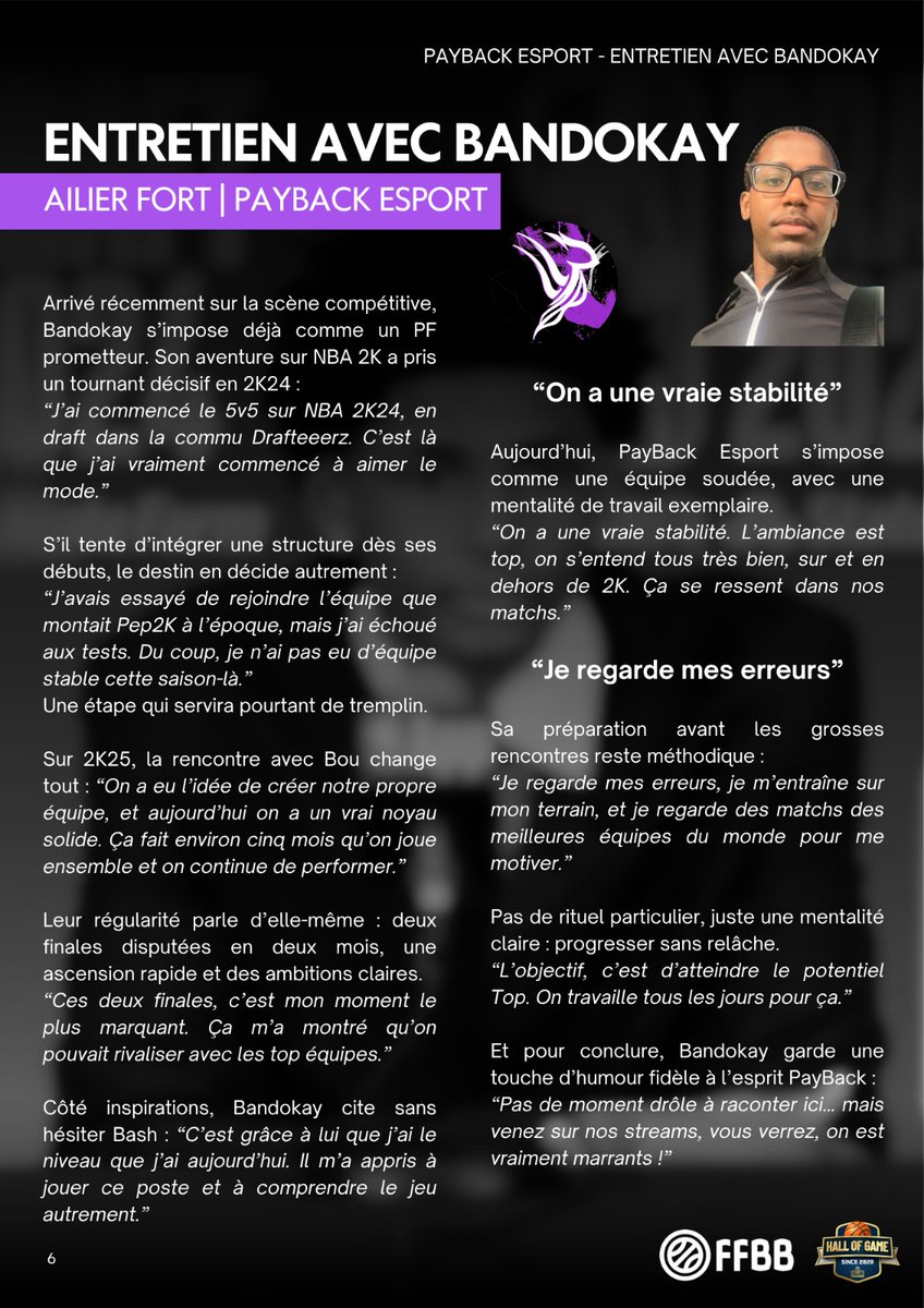 3️⃣ PAYBACK ESPORT, la chasse est ouverte 

🎙 Entretien avec <a href="/xBandokay_/">🥀.</a>