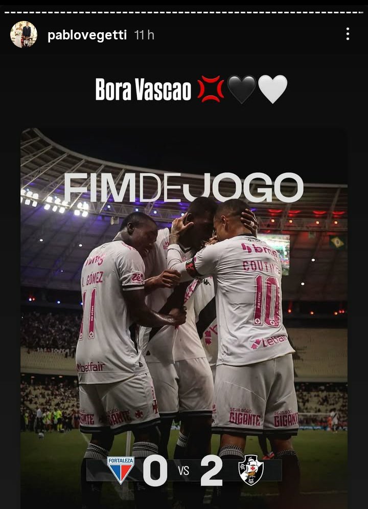 foi reserva (e nem entrou) no dia do aniversário, não aparentou estar puto e ficou feliz com a vitória do Vasco.

momento pedia pra preservar o Pirata que está em má fase. bom pra todo mundo.

o melhor está por vir, Pirata. a boa fase vai voltar, tem algo grande reservado 🙌🏾