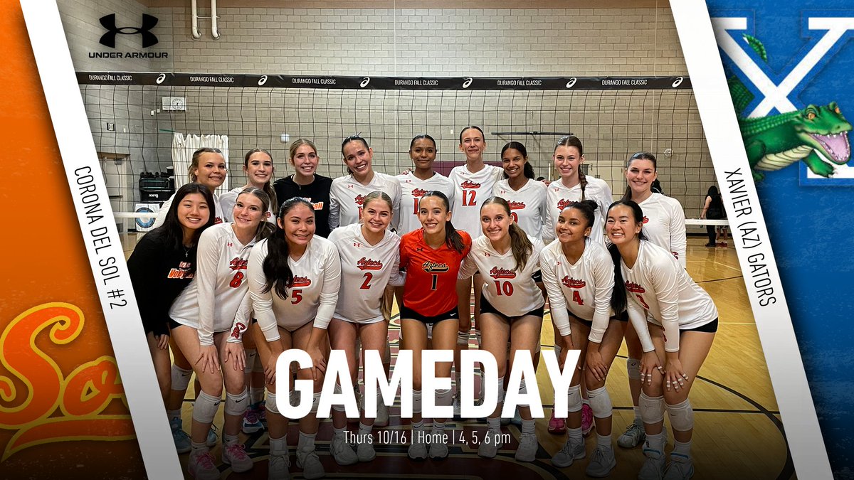 CoronaDelSolVB's tweet image. AZTECS 🆚 Gators 🐊
⏰ THURSDAY 10/16 
🏠 BIG GYM
🏐 Varsity Game @ 6:00 PM
See you there @cdstribe 
 Pack The Gym!! Bring the Energy! 
Concession stand will be open!! 

Jv-B @ 4pm | Jv-A @ 5pm | Varsity @ 6pm

#letsgoaztecs #bleedorange #aztecvball