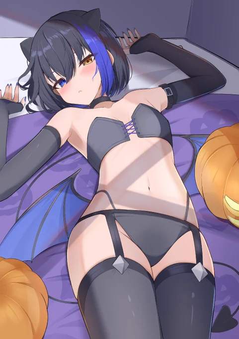 無言で搾り取ってくるタイプの サキュバス #オリジナル