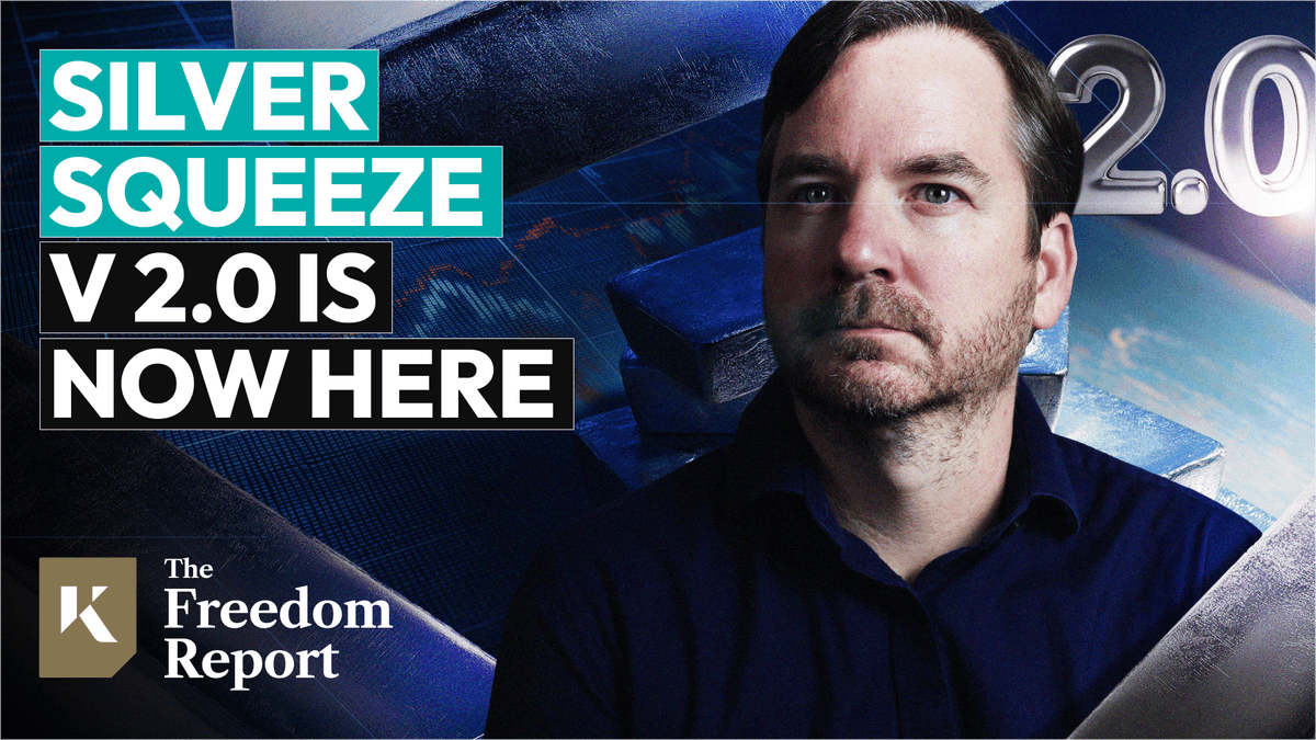 🚨Silver Squeeze v 2.0 is Now HERE 🥈📈

In the latest Freedom Report, <a href="/freedom_rpt/">Rob Kientz | The Freedom Report</a> Rob Keintz breaks down:
✈️ Silver premiums soar as U.S. bars flown to London
📈 Lease rates spike &amp; ETF inflows drain metal
🌍 A fundamental shift in global silver pricing
📉 Why paper silver may