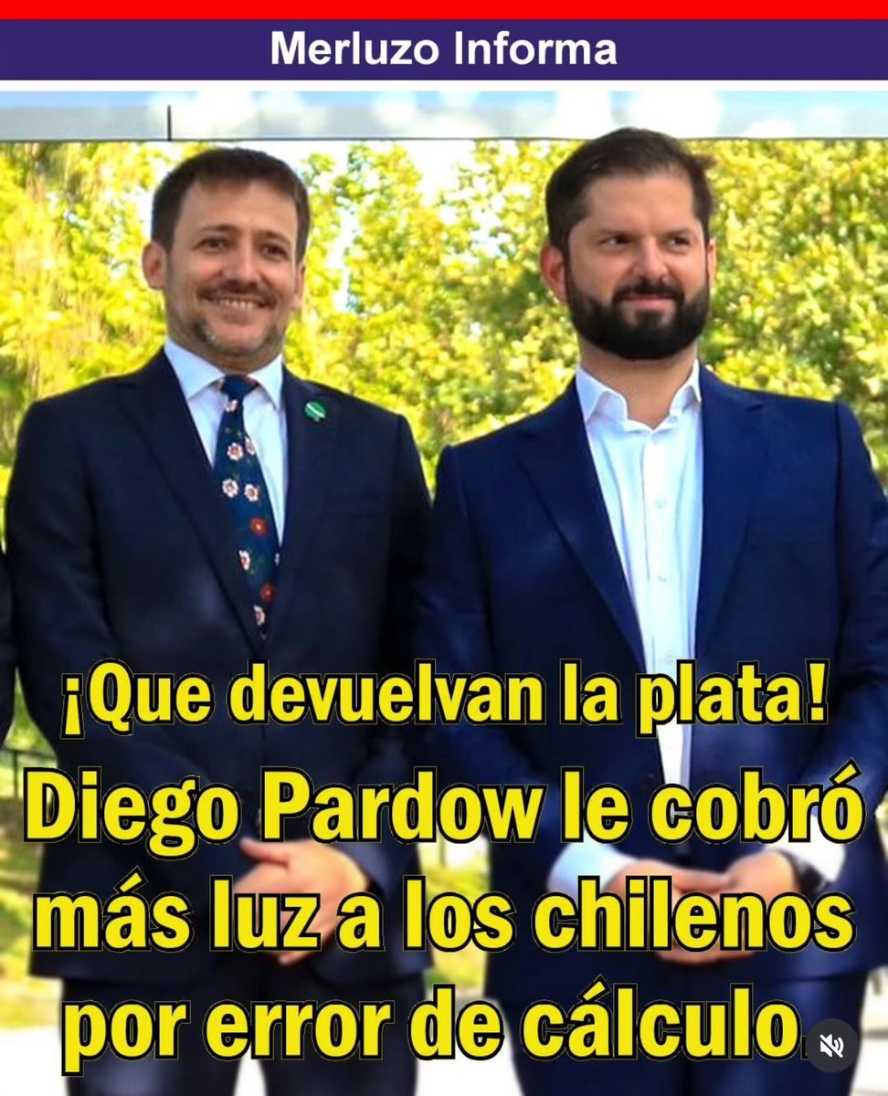 Pᴼᴸᴵᵀᴬᴷᴱᴿᵞˣ ♥ Vᴵˢᶜᴱᴿᴬᴸᴹᴱᴺᵀᴱ Rᴱ Fᴬᶜᴴᴬ 🇨🇱 (@politakeryx) on Twitter photo Señores periodistas el #CagazoDeCalculo implica no sólo el aumento en las cuentas de luz, sino toda la cadena productiva. El deterioro de la calidad de vida de población.
Cuenten todo, digan la verdad <a href="/meganoticiascl/">Meganoticias</a> <a href="/CNNChile/">CNN Chile</a> <a href="/24HorasTVN/">24 Horas</a> <a href="/T13/">T13</a> <a href="/latercera/">La Tercera</a> <a href="/biobio/">BioBioChile</a> <a href="/adnradiochile/">Radio ADN</a> Señores periodistas el #CagazoDeCalculo implica no sólo el aumento en las cuentas de luz, sino toda la cadena productiva. El deterioro de la calidad de vida de población.
Cuenten todo, digan la verdad <a href="/meganoticiascl/">Meganoticias</a> <a href="/CNNChile/">CNN Chile</a> <a href="/24HorasTVN/">24 Horas</a> <a href="/T13/">T13</a> <a href="/latercera/">La Tercera</a> <a href="/biobio/">BioBioChile</a> <a href="/adnradiochile/">Radio ADN</a>