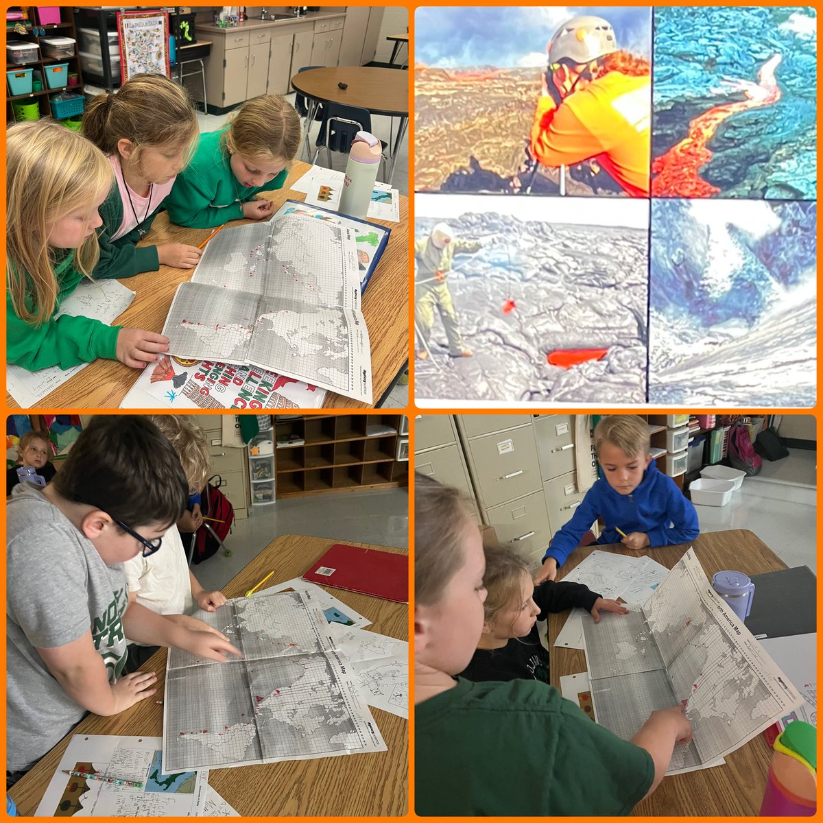 After learning about 3 active volcanoes in Italy, these 2nd graders wanted to determine if a volcano could pop up in our area.  With research &amp; reading plotted maps, we are a happy to report we do not live in the Ring of Fire! Thank you volcanologists and <a href="/MysterySci/">Mystery Science</a>