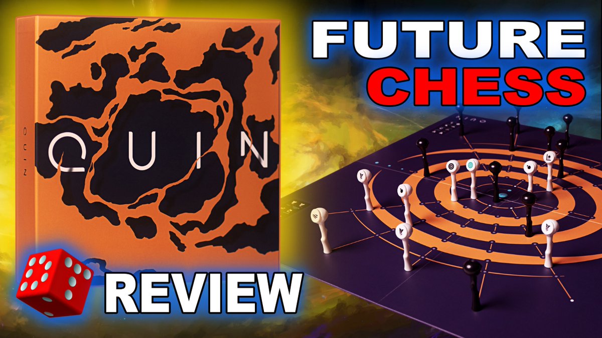 DiceTreasures's tweet photo. QUIN - FUTURE CHESS Board Game REVIEW
Looks stunning.  It’s smart, it’s stylish and it pushes the boundaries of what hidden information can do in a strategy game.  One of the most original abstract games of recent years.  
https://t.co/pud6jIWVqI https://t.co/zHESpdBdXW
