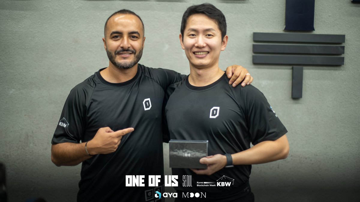 Two lifters. Two winners. One community that always shows up. Big congrats to <a href="/j3ffjyoung/">Jeff Young</a> and <a href="/myungplant/">MYUNG</a> for joining our lift session in Seoul during <a href="/kbwofficial/">#KBW</a> week and taking home their brand new <a href="/Moonringai/">MoonRing.ai</a> 🙌 Big thanks to <a href="/theayawallet/">Aya</a> 
Next stops on the map →
