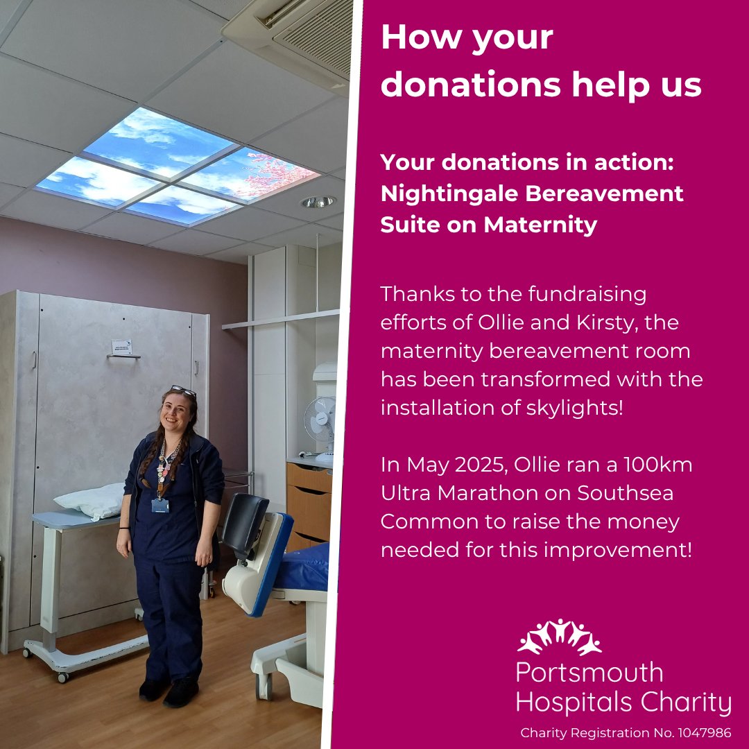 Fundraising such as Ollie’s and Sally’s means we can make amazing improvements to areas of the hospital that would benefit from it most, such as the Nightingale Suite in Maternity.

Jo Waterman, the Bereavement Midwife &amp; PMRT Lead Midwife at QA Hospital said “We hope that our new