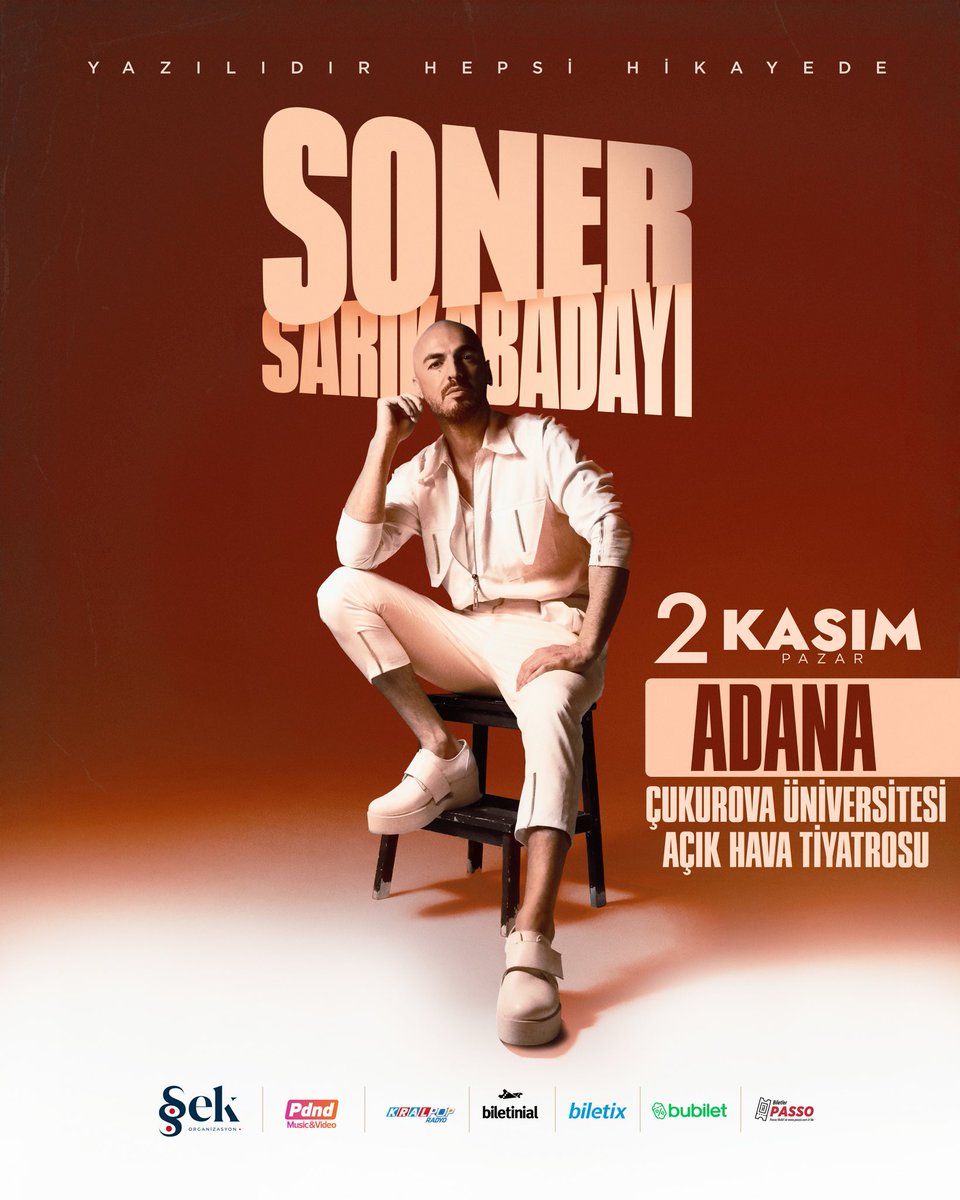 2 Kasım Pazar ADANA ❤️🎤🌹
#yazılıdırhepsihikayede