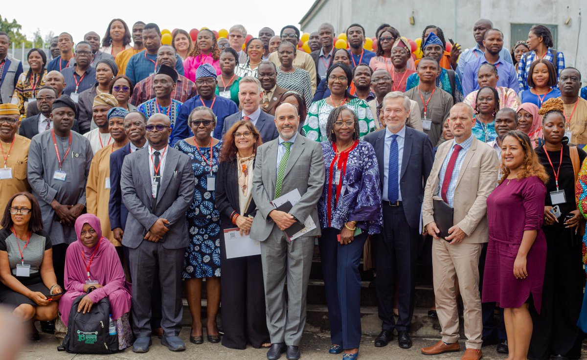The EU is deepening research collaboration with Nig. through a new Science, Tech &amp; Innovation Agreement. At <a href="/UnilagNigeria/">University of Lagos</a>’s 18th Annual Research Conference, <a href="/GautierMignot2/">Gautier Mignot</a> noted that from #AI &amp; climate action to health, research only matters when it puts pple first. #TeamEurope