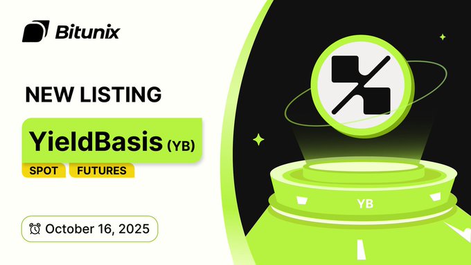 BitunixDE's tweet image. 📣 $YB @yieldbasis
Trading ist jetzt auf Bitunix verfügbar!
🚀 Spot-Trading bitunix.com/spot-trade/YBU…
🔥 Futures-Trading bitunix.com/contract-trade…
ℹ️ Weitere Details bitunix.com/coin-introduce…