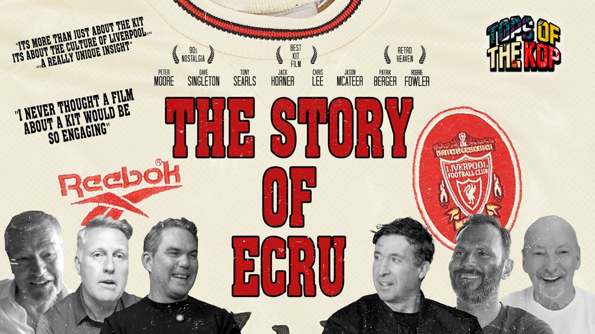 🎬 The Story of Ecru | Documentary Trailer

The 1996 Liverpool Ecru away shirt wasn’t just a kit — it was a moment in football culture. This film will tell the story of how Reebok created a legend and its legacy.

WATCH TRAILER: youtube.com/watch?v=JK-RmD…