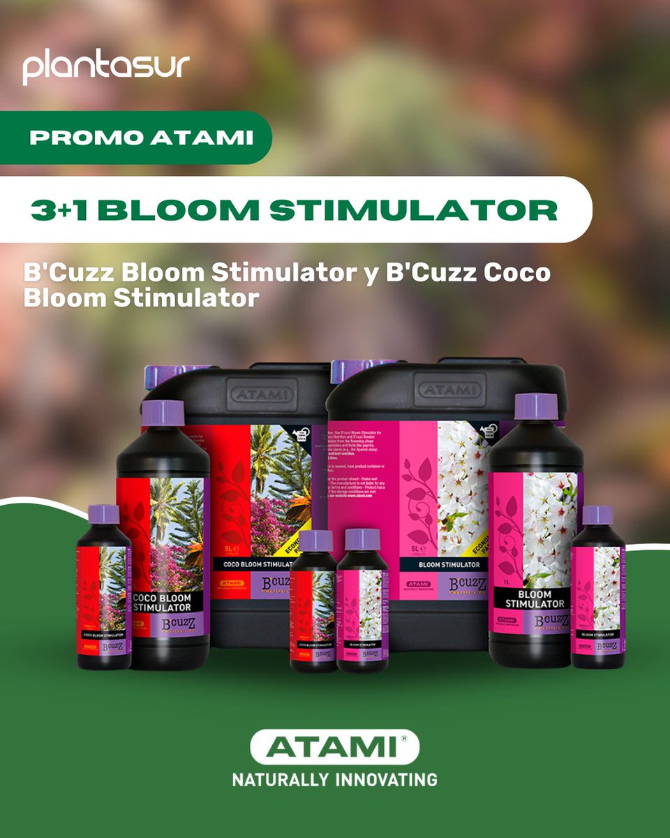 Aprovecha el 3 + 1 GRATIS en Bloom Stimulator de la línea B’Cuzz (Bloom y Coco Bloom).

Compra 3 unidades y llévate una adicional del mismo producto y formato GRATIS. 🙌

📆 Promoción válida hasta el 31/10/2025 o hasta fin de existencias.
⚠️ No acumulable con otras ofertas.
