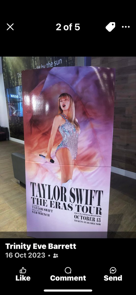 swiftieeternity's tweet image. 2 yrs ago today October 16 2023 I went to see the eras tour movie with my two best friends ( who are also swifties) not knowing that that Christmas id be suprised with tickets for one of Taylor’s European shows. I’m so excited for this documentary!! 
@taylornation13