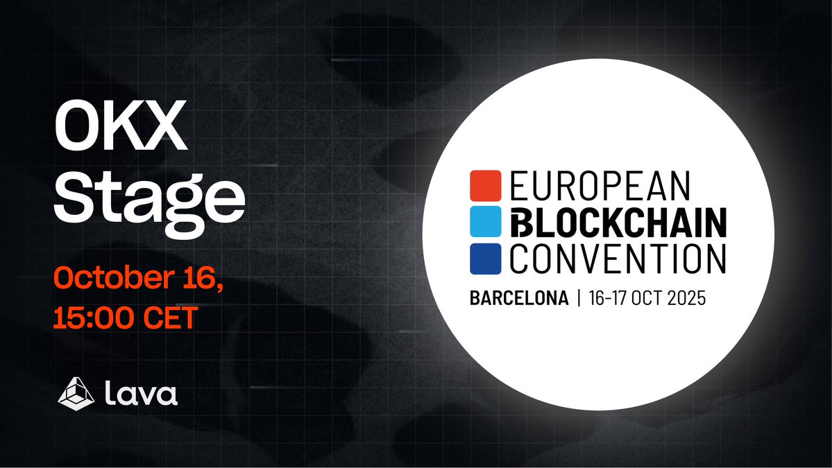 Lava Network ๐ (@lavanetxyz) on Twitter photo Lava Network contributor <a href="/yaircleper/">Cleper ๐</a> is joining the <a href="/okx/">OKX</a> panel today, โStaking as a Core Strategyโ at #EBCBarcelona
> Staking is evolving toward infrastructure securing reliability, uptime, and governance across the ecosystem.
Oct 16 (15:00 CET). Lava Network contributor <a href="/yaircleper/">Cleper ๐</a> is joining the <a href="/okx/">OKX</a> panel today, โStaking as a Core Strategyโ at #EBCBarcelona
> Staking is evolving toward infrastructure securing reliability, uptime, and governance across the ecosystem.
Oct 16 (15:00 CET).