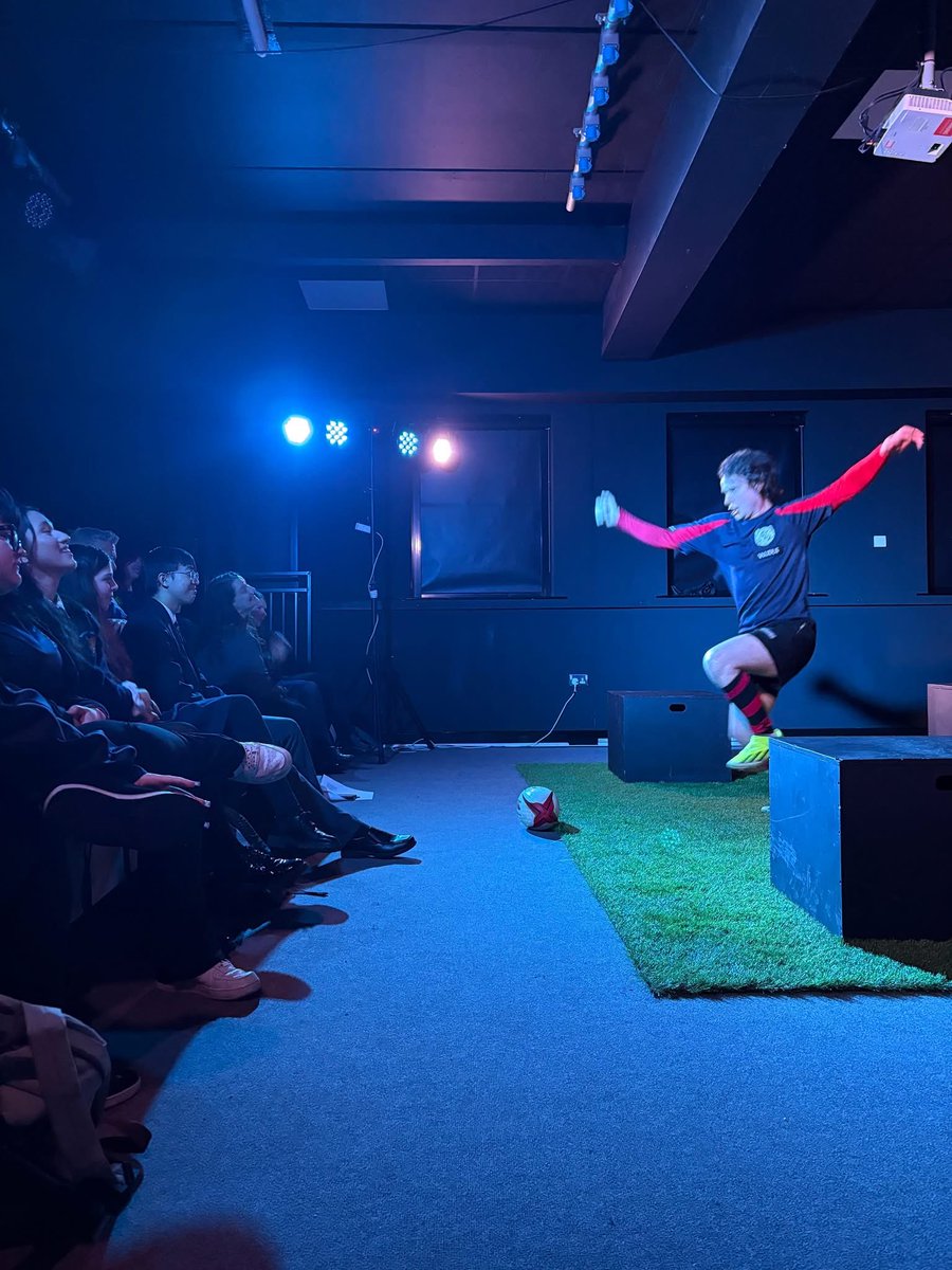 Wow! Our Drama students really enjoyed John Travers’ performance of 17 different parts in the school rugby drama ‘Under the Lights’. The Q&amp;A with the actor, writer and director was fascinating, especially for those thinking of a career in theatre. Thank you <a href="/c21Theatre/">c21 Theatre Comp NI</a>