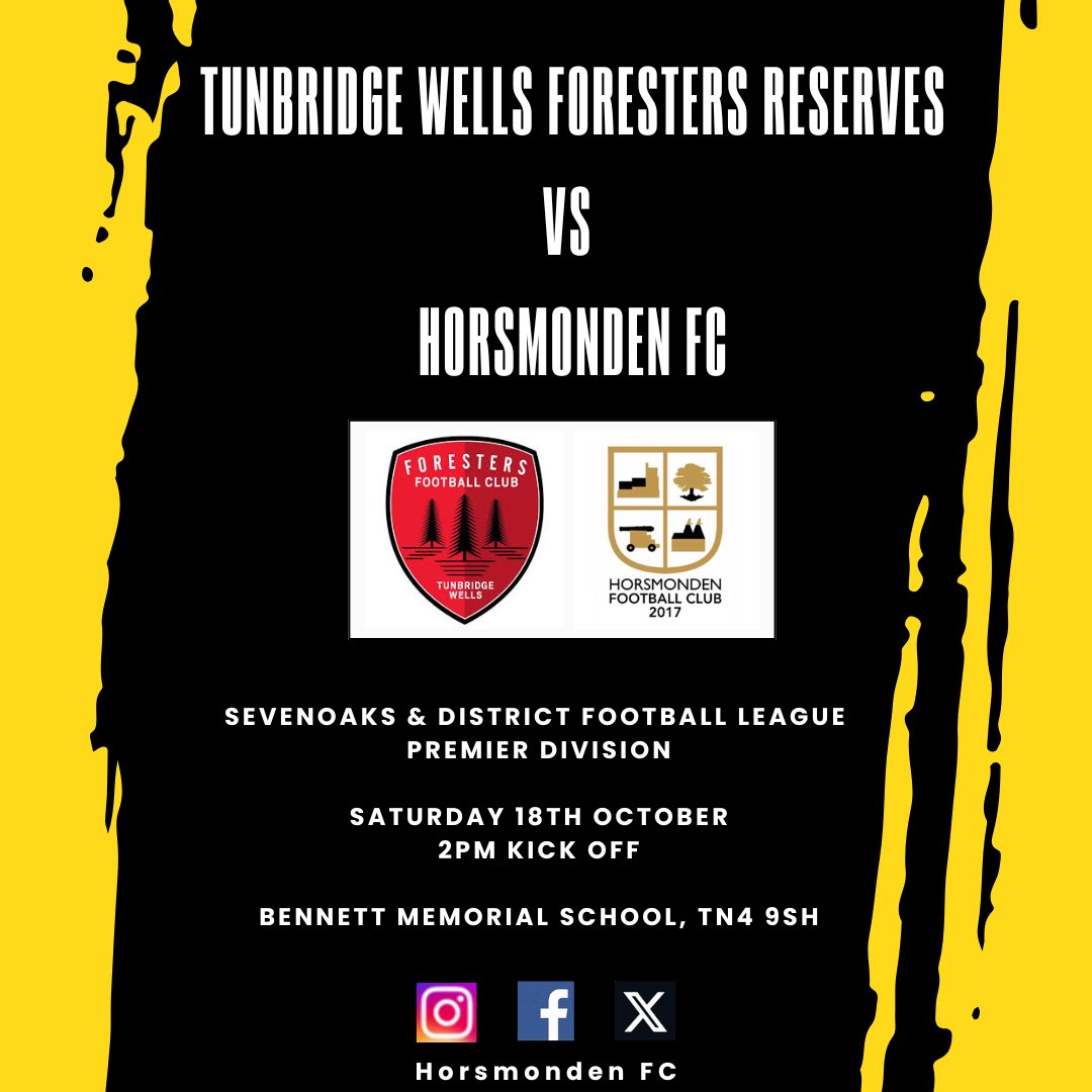 After two cup victories, the boys are back in league action vs Tunbridge Wells Foresters. Hoping for 3 points to climb up the league table in what is always proving to be a competitive Premier Division. 

UTH ⚽️🐴