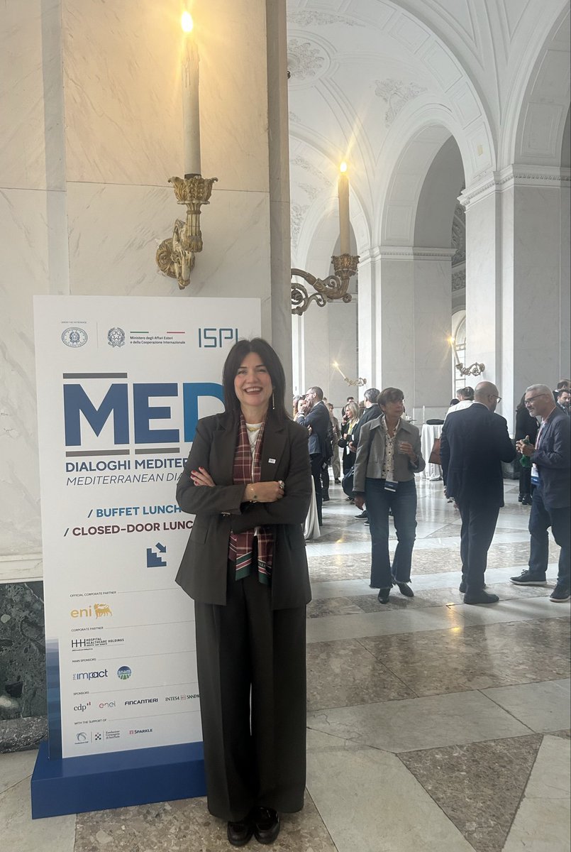 UlgenElif's tweet image. Today in beautiful #Naples for the @MEDialogues - a day of brainstorming  of current international relations with many sessions/talks/roundtables &amp;amp; all with a focus on Mediterranean priorities 👍