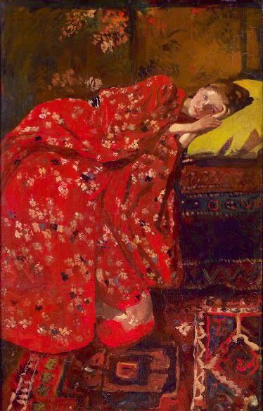 Cassini_jon's tweet image. George Hendrik Breitner  (1857 - 1923)

Girl in Red Kimono, Geesje Kwak, 1893-95