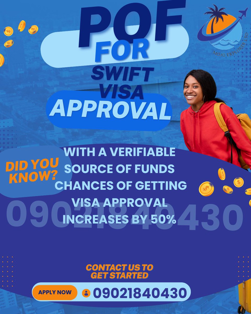 BolajiiGangan's tweet image. Even though your bank statement showed a healthy balance, your visa was still denied?
You're not alone
- and we can help

Contact us today for expert guidance and support.

#japa #studyvisa #studyabroad #workvisa