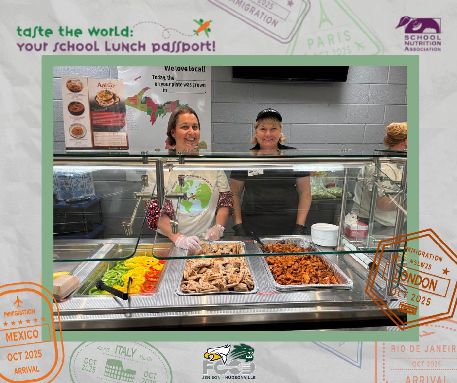 JenHudFood's tweet image. Thank you to Elizabeth Rose from CORE Solutions for coming to Jenison High School yesterday to serve up Indian flavors - Chicken Tika Masala and Naan bread!  The students had favorable feedback.  #CORESolutions #JenHudFood #NSLW25 #TastetheWorld
