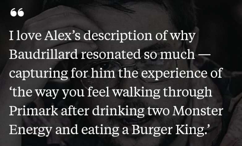 On the latest <a href="/strangeexiles/">Strange Exiles</a>, poet and Baudrillardian theorist <a href="/AlexzanderMazey/">Alex Mazey 🌨</a> unpacks his passion for hyperreality and Lil Peep. 

youtu.be/qgcgYSd4RZ8?si…