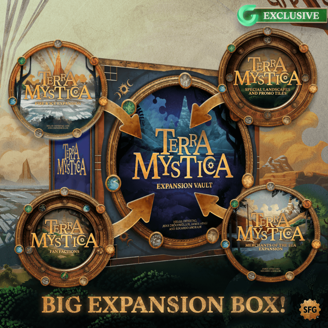 SteamforgedLtd's tweet photo. What awaits you in Terra Mystica: Special Edition?

Take a look at the latest update! New art, upgraded components, and all expansion content make this the ultimate edition for fans!

Follow now: https://t.co/qByHpswhzP https://t.co/ukeiV4MbZT