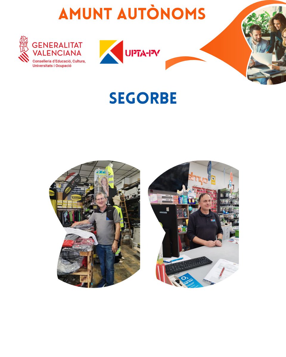👍Gracias a AMUNT AUTÓNOM@S hemos realizado acciones de asesoramiento, acompañamiento y asistencia técnica a personas trabajadoras autónomas y emprendedoras de la Vall d´Uixó, Altura, Villarreal y Segorbe.
Más información del proyecto en: f.mtr.cool/zrecbdtnfy <a href="/GVAeducacio/">GVA Educació</a>