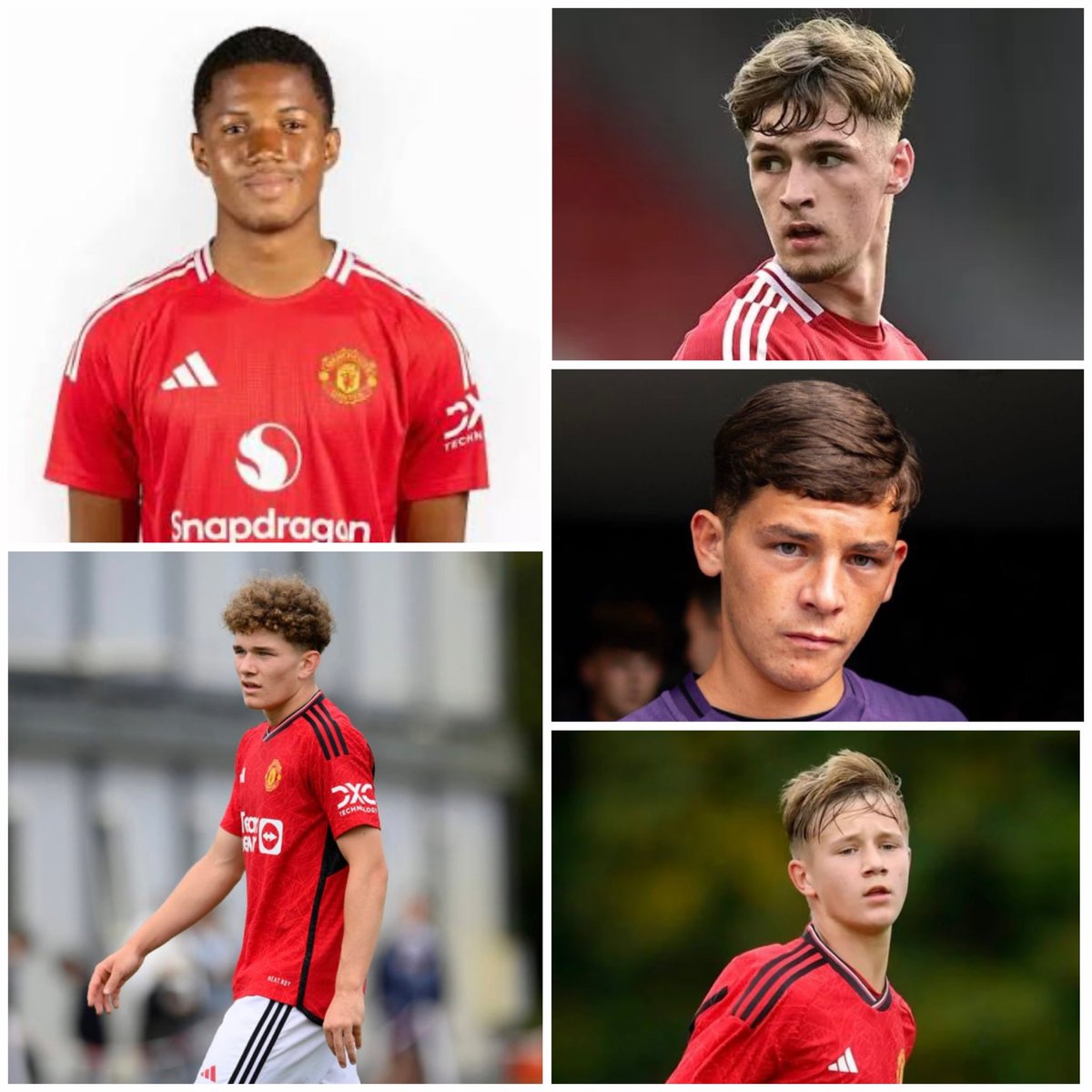 🚨Loads of youngsters drafted into Manchester United training this morning

Shea Lacey, Jacob Devaney, Chido Obi, Jim Thwaites, Jack Fletcher among them. [<a href="/NathSalt1/">Nathan Salt</a>] #MUFC