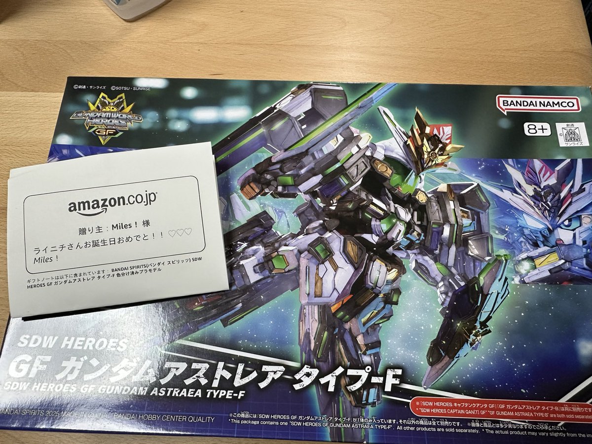 SDガンダムでもこういうのはカッコよくて好き！誕生日プレゼントありがとうございますー！