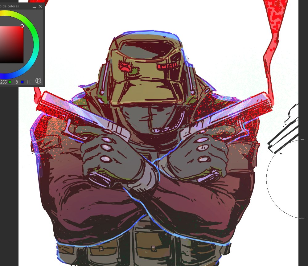 I have two moods, gun on left hand and gun on right hand