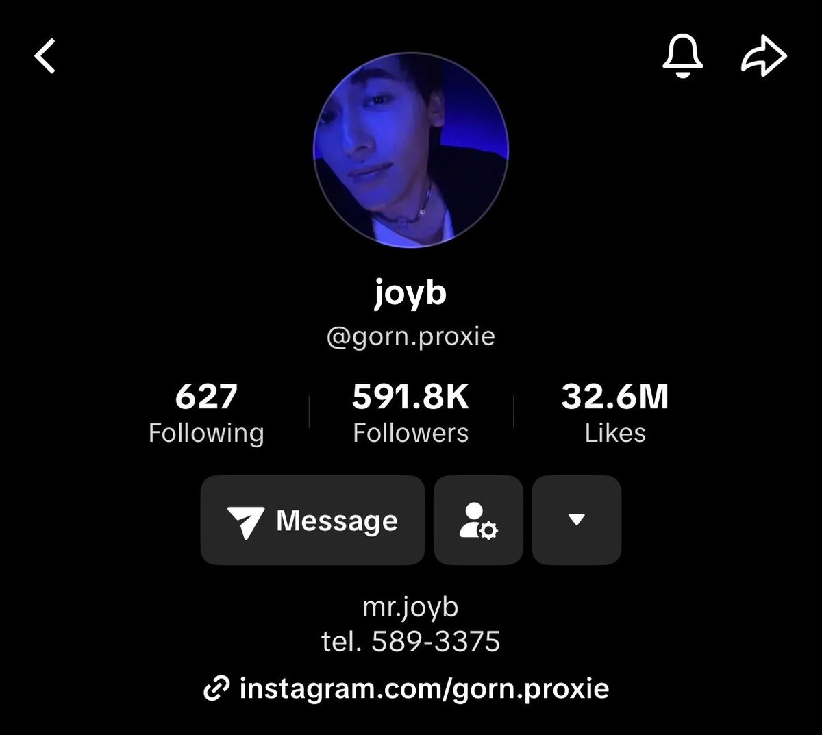 bluemonaet's tweet image. น้อง joyb แอบเปลี่ยนดิสเป็นรูปนี้
ชอบรูปนี้มากเลยสินะ เซลฟี่มุมนี้ 
หล่อมากเลยยย #PROXIEGorn 💙