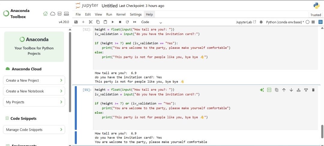 Prospy77723566's tweet image. One step at a time.
Upskilling in python, learned about conditional statements, logical operators, identity and membership operators, user input function.
We’re getting there 😌
#pythonlearningjourney