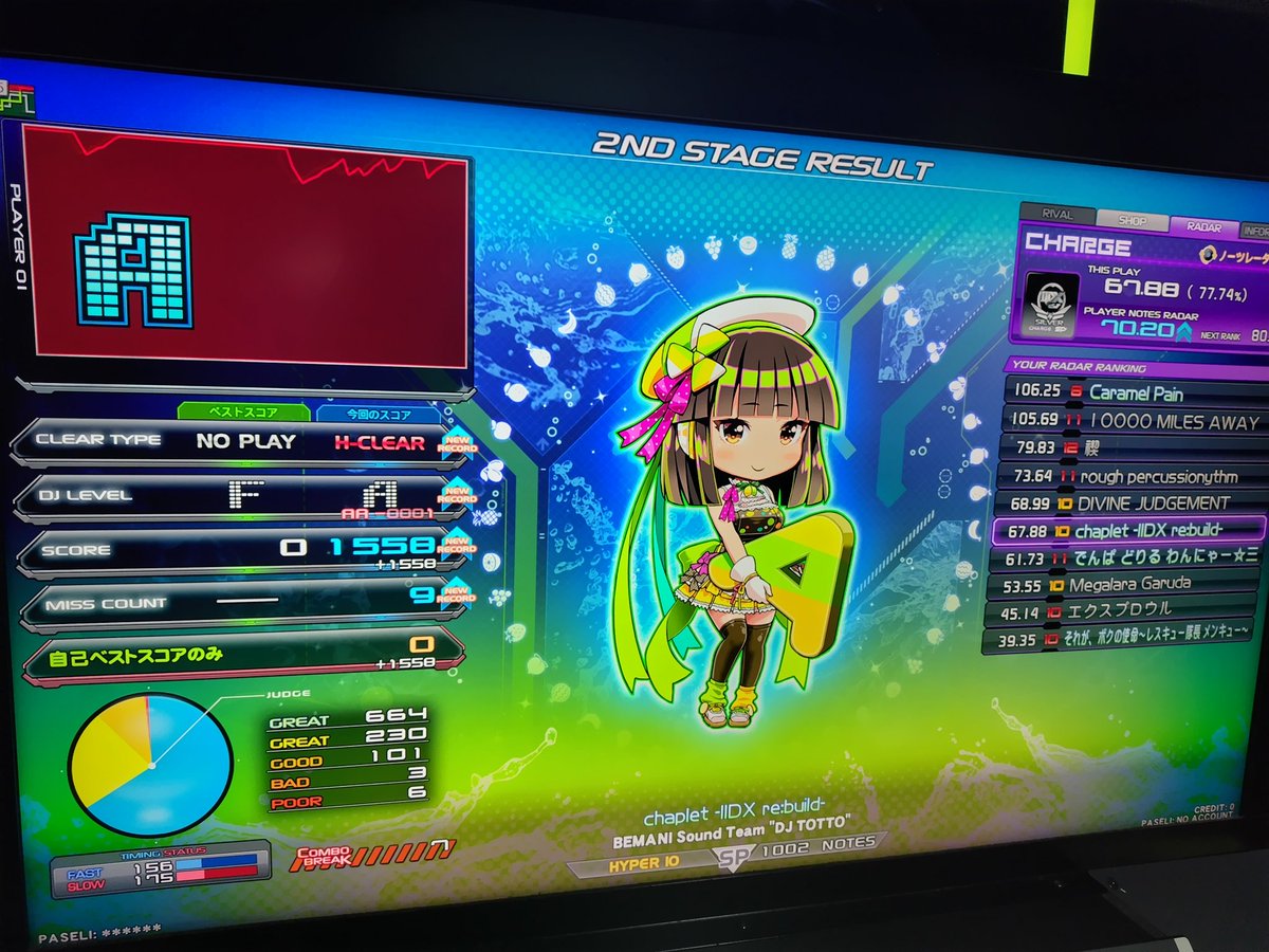 EDP LiveAct TOURISM 1・2完走

☆11 GOLD RUSH 2025(SPA) 鏡 CLEAR
☆10 chaplet -IIDX re:build-(SPH) HARD-CLEAR

馬鹿のソフラン
