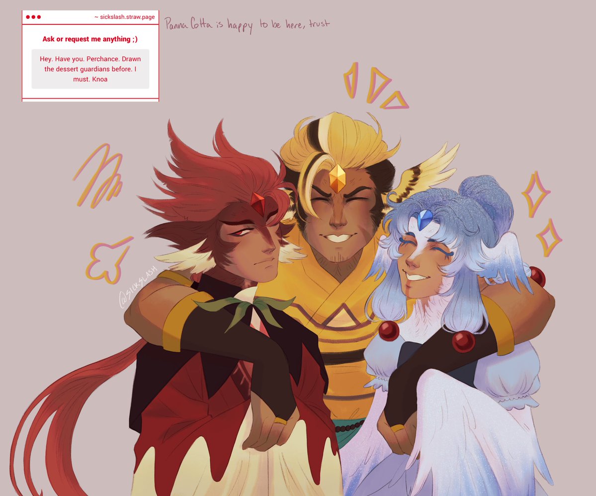 Allow me to finally post these. Got more food in the oven, let me cook 🙂‍↕️

#firewind #firespiritcookie #windarchercookie #crob #redpannacottacookie #blueslushycookie #goldhoneycakecookie