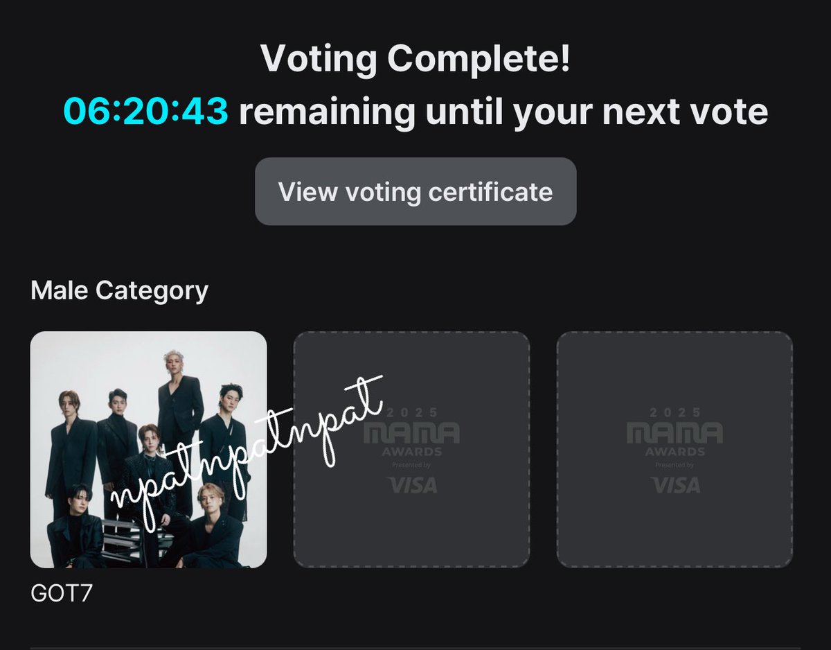 npatnpatnpat's tweet photo. Vote ในแอพคิด 90%
ติด tag ใน X คิด 10%

ผมไปขุดเมลล์ที่ผมเคยมีไว้แปป ยังใข้ได้มั้ยฮึ 555

#2025MAMAVOTE #GOT7 https://t.co/YQEMnLdz2F