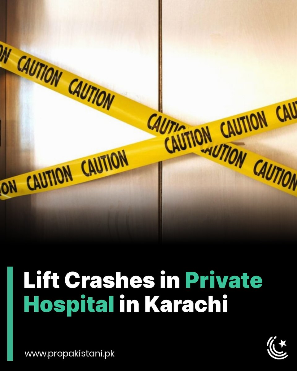 ProPakistaniPK's tweet image. Five people were injured on Thursday when an elevator collapsed at a private hospital in Karachi’s Nazimabad area. Rescue teams immediately arrived at the scene

Read More:  propakistani.pk/2025/10/16/lif… 

#karachi #abbasishaheedhospital #elevator
