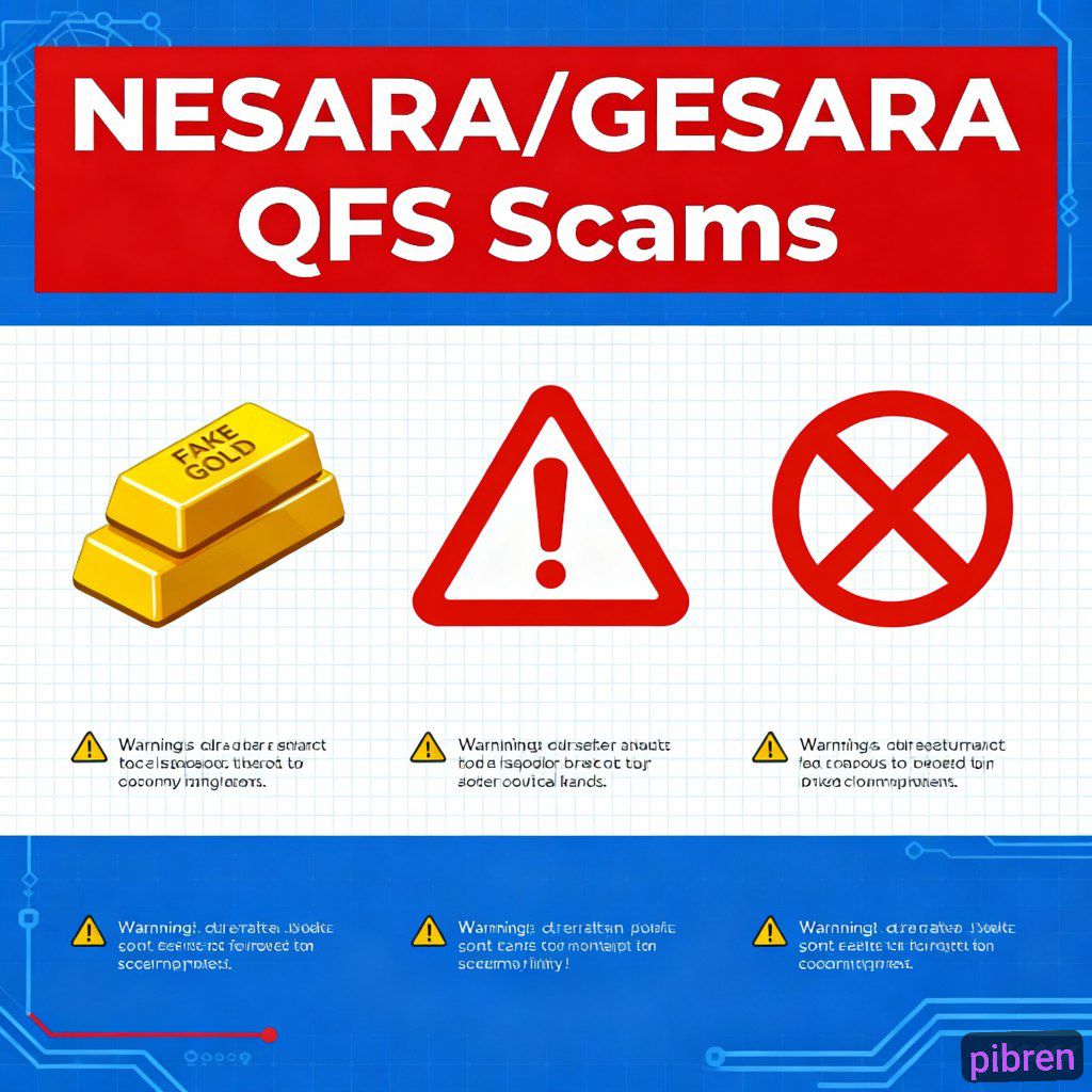 pibrens's tweet photo. 🚨 Beware of NESARA/GESARA & QFS scams!
No official gold bars, no January 1 cashout just lies to steal your money.
Stay alert don’t trust fake “redemption centers.”
Always fact-check before investing. 💡
#CryptoSafety #PiBren #ScamAlert https://t.co/1BkbjXXYZH
