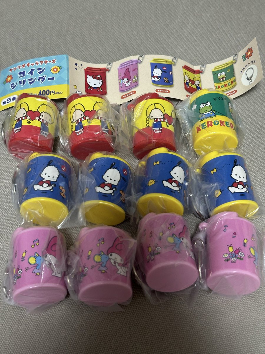 __from98__'s tweet photo. サンリオ　コインシリンダー

譲　パティ&amp;ジミー　3
       けろけろけろっぴ　1
       ポチャッコ　4
       マイメロディ　4

求　定価＋送料
（都内での手渡しも可能です）

よろしくお願い申し上げます。 https://t.co/AyKpbLy6rg
