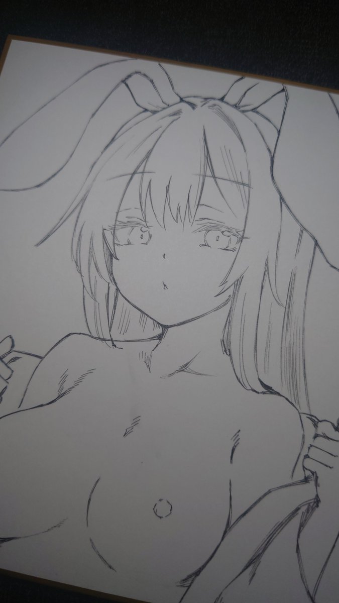 筆慣らしの小色紙うどんちゃん(線画まで)
調子がとても良い( ˘ω˘ )🐰 