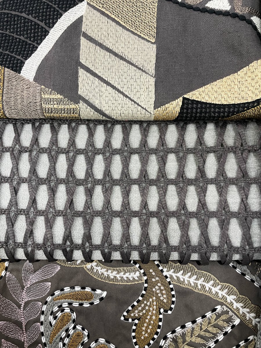 A refined composition of gray fabrics, featuring LA VIE, JENNY, SANDEMAN EASY CLEAN FR &amp; FANTAISIE. 🖤

Fall in love with textures and tones—visit aldeco.pt