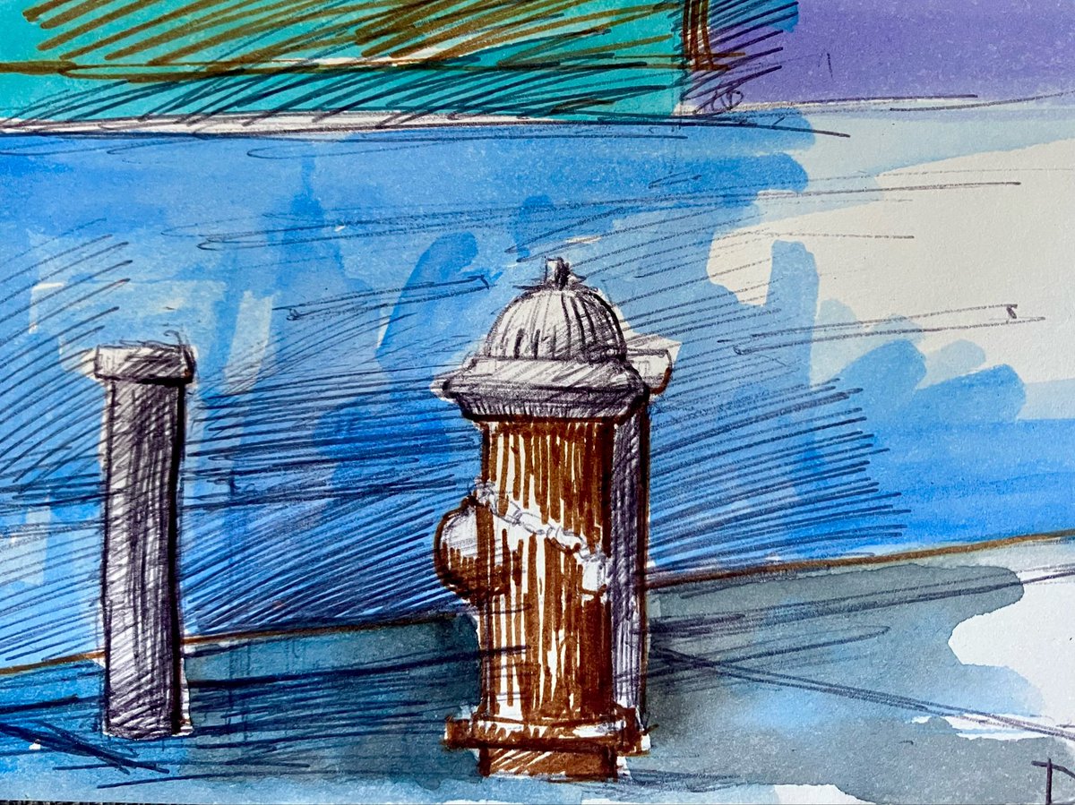 Ompainter's tweet photo. Hydrant - #mixedmedia #drawing on #paper
Send me a pic- maybe I’ll draw #you https://t.co/DXotSuBGsV