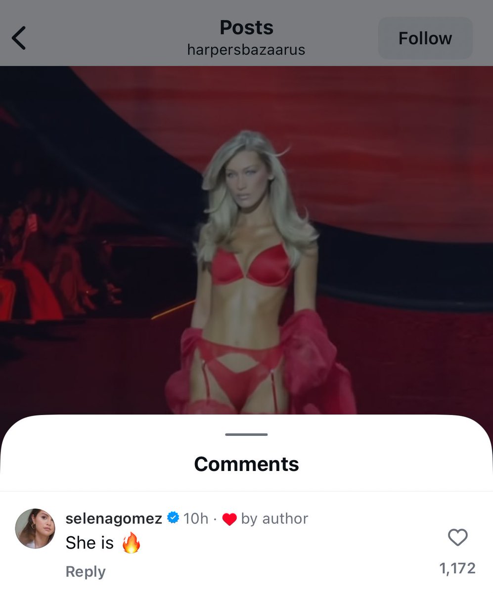 americanreqiuem's tweet image. selena gomez shows support for bella hadid after appearing at the victoria’s secret fashion show