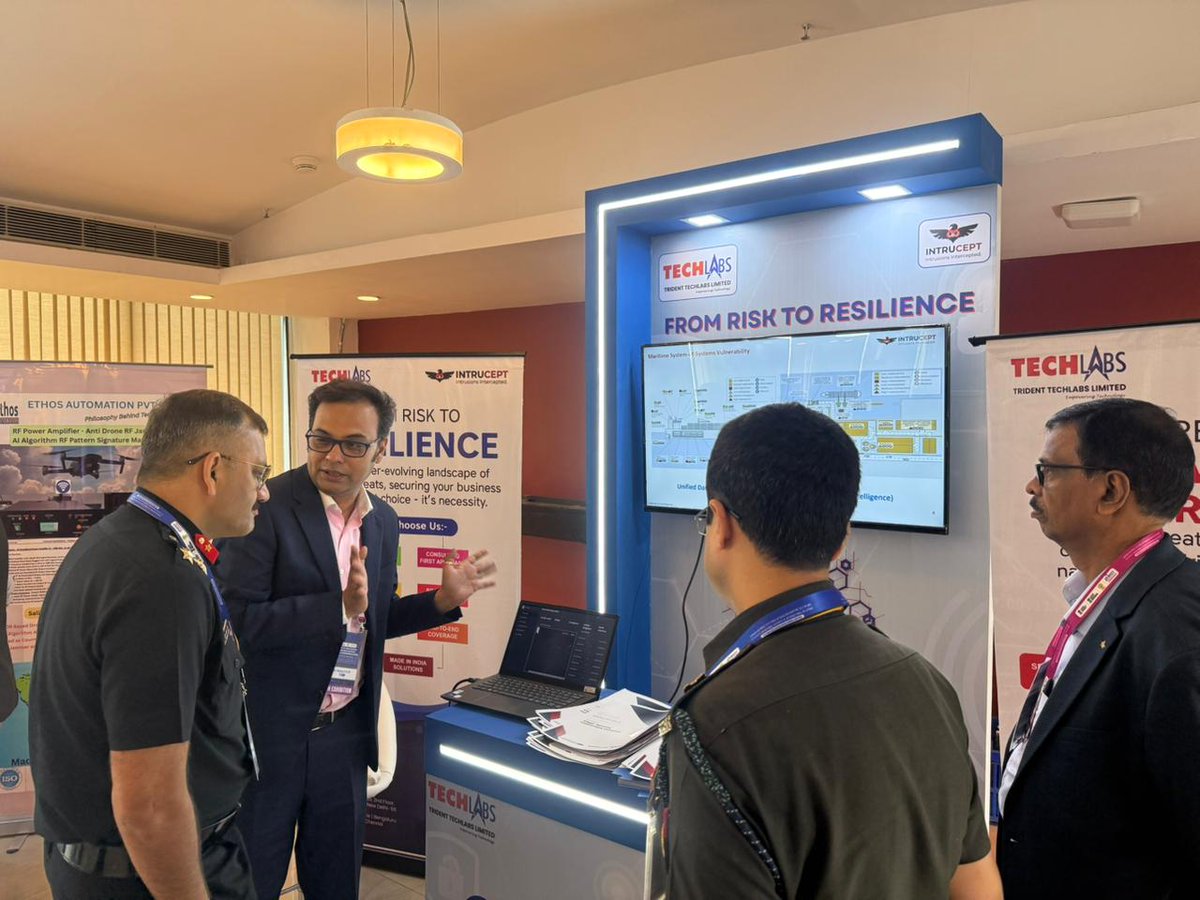 TechlabsTrident's tweet image. Insightful day at the Indian Navy seminar on “Impact of Cyber Attacks on Maritime Sector & National Security” at Sushma Swaraj Bhawan, Delhi. Showcased our cybersecurity solutions & engaged with Shri Jitin Prasada & other dignitaries. 🇮🇳 #CyberSecurity #IndianNavy #MeitY