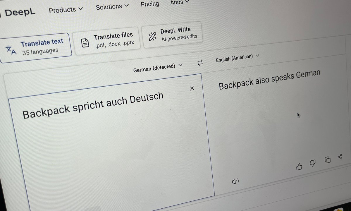 Backpack German 🎒 tweet media