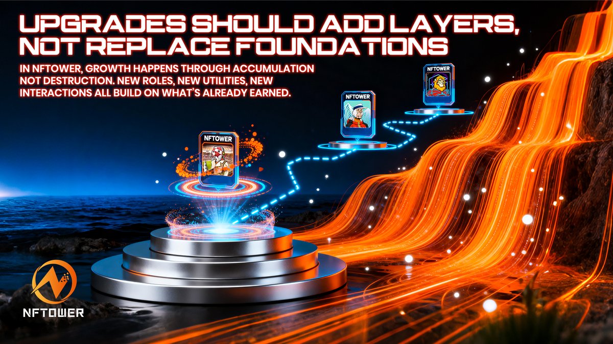 NFTOWER_'s tweet photo. Should upgrades erase what came before?
🌐 No, they should stack, not overwrite.
🧩 Every NFT’s origin and trace remain intact.
💱 Each evolution adds purpose and expanded function.
📊 Progress preserves roots while extending reach.

#NFTOWER #LayeredDesign #NFTUpgrades https://t.co/i8HKmtfYnF