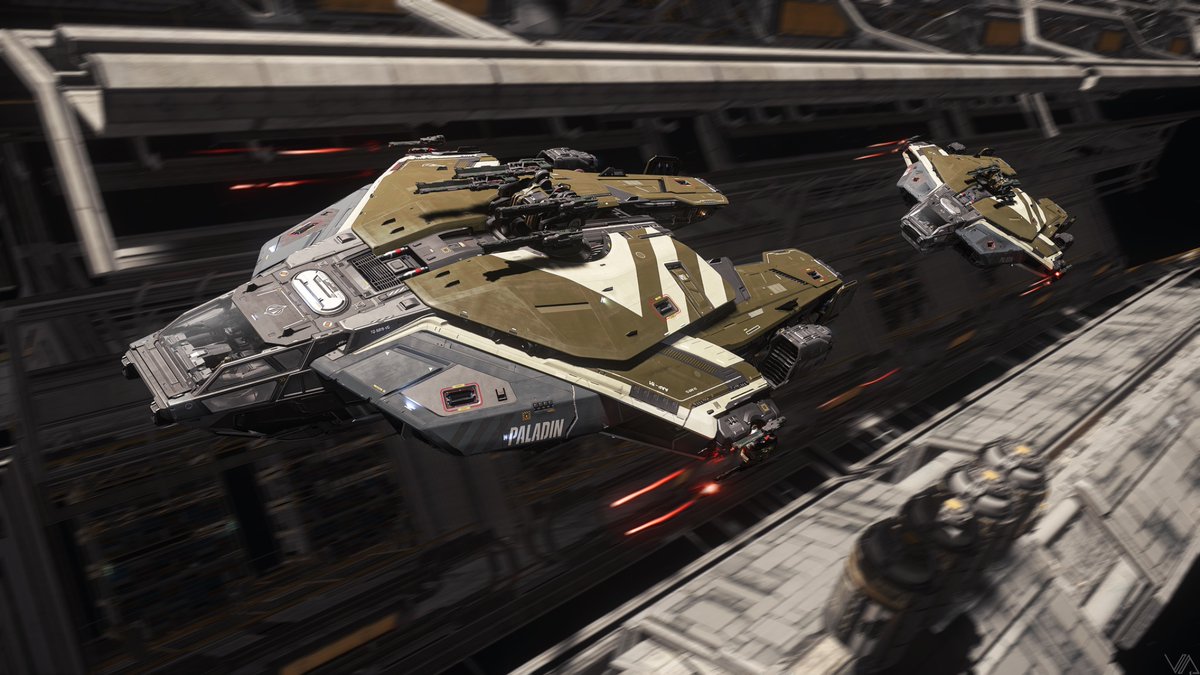Anvil Paladins In a Trench Run - #StarCitizen #CitizenCon #VirtualPhotography