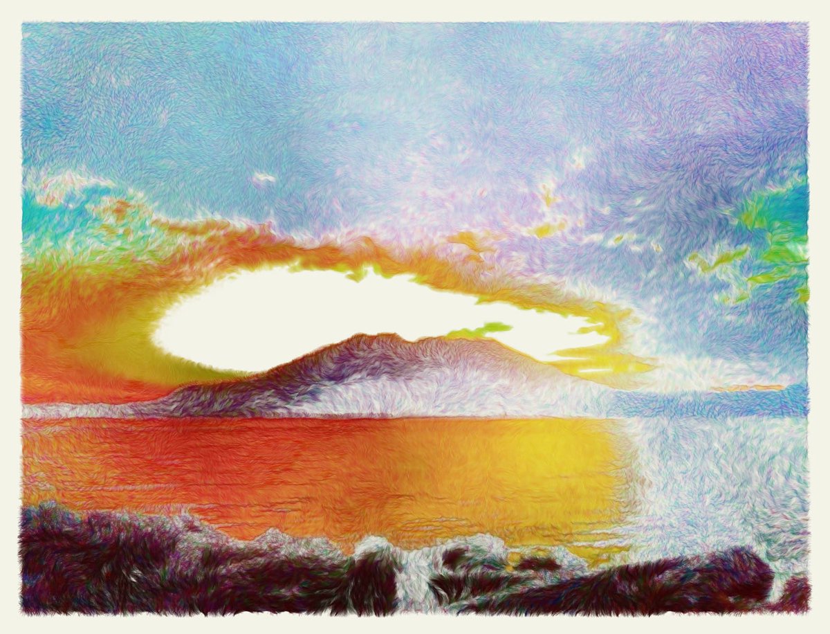 deconbatch's tweet image. 後光山 🌄
#ImageProcessing #Processing #creativecoding