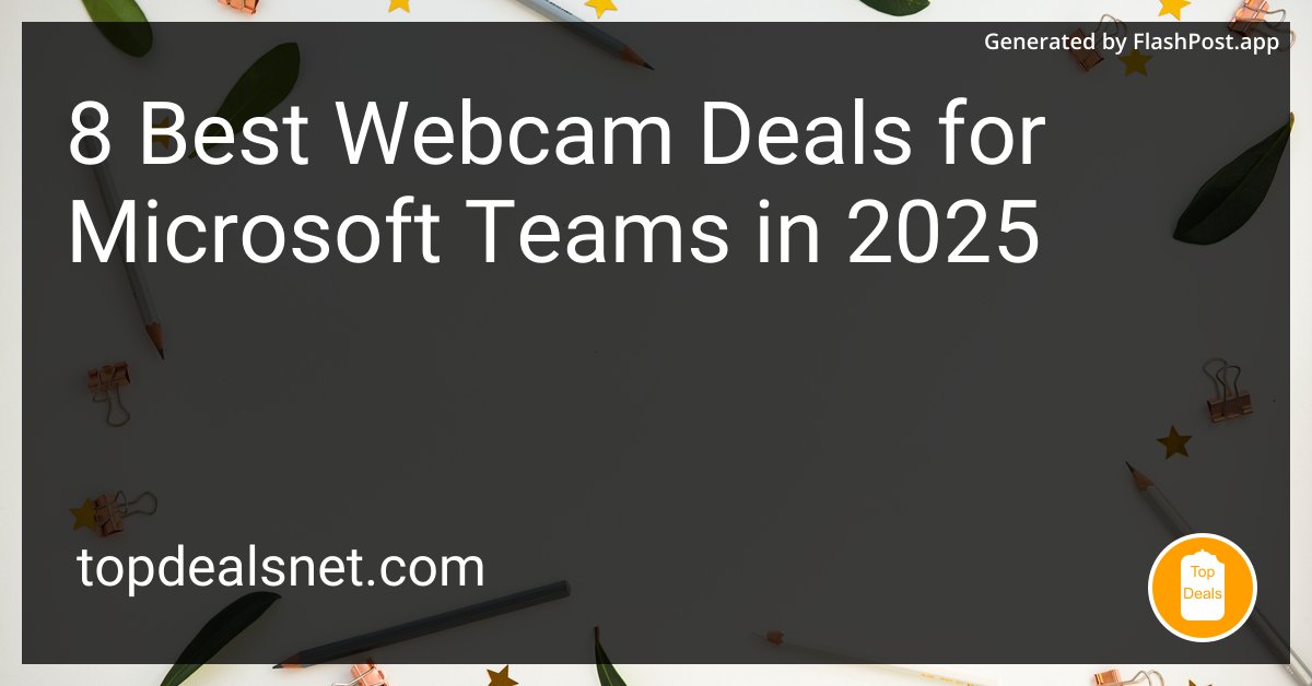 devhubbycom's tweet image. Can I program any webcam to give me a virtual standing ovation in meetings? 🤗👏 #EncouragingDeals
Source: topdealsnet.com/blog/best-webc…
#TechUpgrades #CyberMonday #DealAlert #TechDeals #deals #bestwebcam