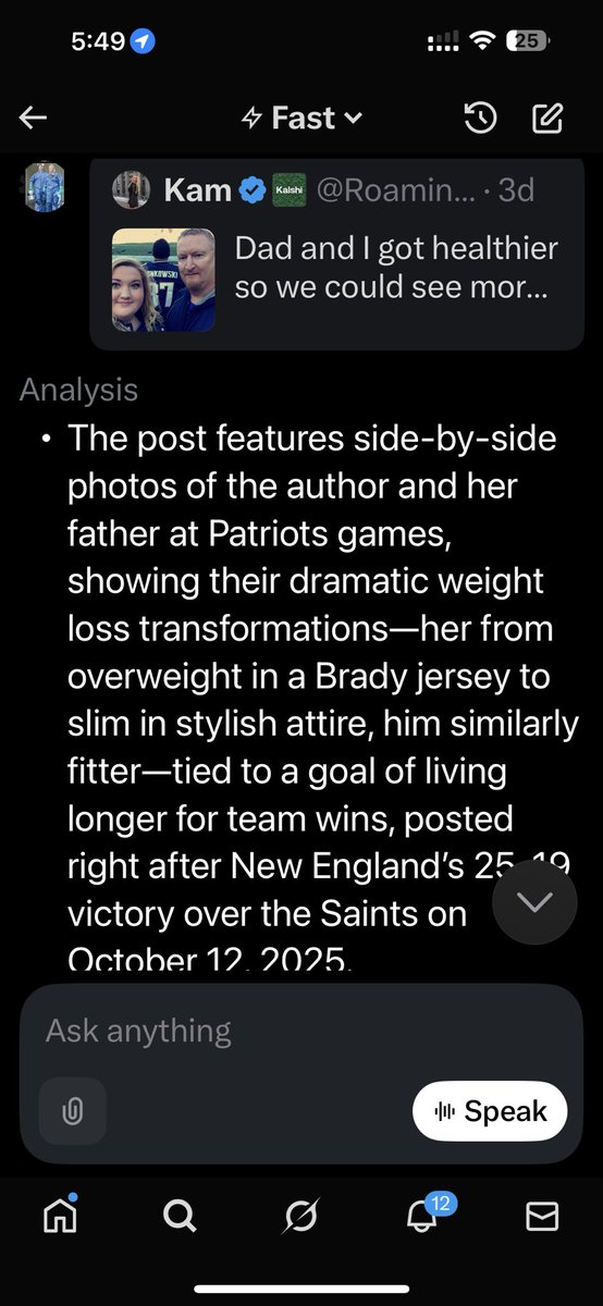 DouglasLarry's tweet photo. The written AI description of @patskam and I’s pictures is interesting. https://t.co/n0YPxRqruc